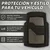 Sumex Univerzalne gumene patosnice Premium, 4 komada, Crno-sive