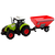 slomart LEAN TOYS Traktor na prikolico za žito, zelen