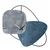 Wallity Zidni sat 58cm Plavo-Sivi