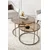 Hanah Home Milas set klub stolova, antik / bronzano staklo