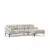 Atelier del Sofa Ugaona garnitura Leo 90x65x255cm Krem