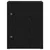 Regal za knjige crni hrasta 40x24x52 cm od konstruiranog drva