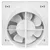 shumee Ventilator za kopalnico Ventis Pure 150 Bela S