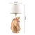 Opviq Horse White Gold Stona lampa, Zlatno-Bela