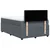 Vidaxl Box spring postelja z vzmetnico temno siv 120x190 cm žamet