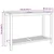 Vidaxl Konzolna miza Rjava 110 x 40 x 75 cm Trden tikov les