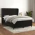 Vidaxl Box spring postelja z vzmetnico črna 140x200 cm žamet