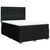 Vidaxl Box spring posteljni z vzmetnico črn 140x190 cm blago