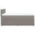 Vidaxl Box spring postelja z vzmetnico taupe 140x190 cm blago