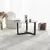 Hanah Home Klub sto 75x40x75cm Sivi
