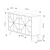 Hanah Home Komoda Dune 123x62,4x35cm Krem