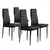 ModernHome Trpezarijske stolice set 4 kom Tami, Crne