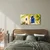 Slika modra vrata pod limonami - 120x60