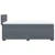 Vidaxl Box spring postelja z vzmetnico temno siva 80x200 cm žamet