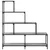 Regal za knjige s 4 razine boja hrasta 139x33,5x149 cm drveni