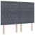 vidaXL Box Spring Postelja z Blazino Temno Siva 140x200 cm Žamet