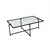 Hanah Home Klub sto Sun S408 94x35x64cm Crni