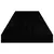Plutajuća zidna polica visoki sjaj crna 80 x 23,5 x 3,8 cm MDF