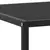 Stolić za kavu crni s crnim staklom 120 x 50 x 35 cm