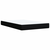 vidaXL Box spring postelja z vzmetnico črna 120x190 cm blago
