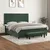 Vidaxl Box spring postelja z vzmetnico temno zelena 180x200 cm žamet