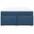 Vidaxl Box spring postelja z vzmetnico modra 160x200 cm blago
