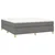 Vidaxl Box spring postelja z vzmetnico temno siva 180x200 cm blago