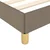 Vidaxl Posteljni okvir taupe 140x200 cm blago
