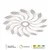 LED plafonska lampa F2094-122C WH