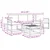 Set vanjskih sofa s jastukom 5 pcs Bijela i krem