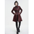 Ženski plašč DEVIL FASHION - Irregular - RED - CT21302