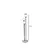 Aberto Design Podna lampa Judy , 150 cm, E27, IP20, Zlatne boje