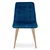 Jedilni stol SPLIT VELVET, moder