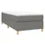shumee Box spring postelja z vzmetnico temno siva 90x190 cm blago