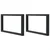 Zidna polica za umivaonik od čelika i masivnog bagremovog drva