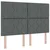 vidaXL Postelja boxspring z vzmetnico Temno siva 160 x 200 cm Blago