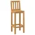 Vanjski bar set 3 pcs Neprerađeno Čvrsto teak drvo