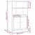 Visoka komoda siva sonome 60x35,5x103,5 cm konstruiranog drva