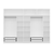 Hanah Home Garderober Kale-3934, 315x255x52 cm, Beli