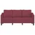 Vidaxl Trosed vinsko rdeč 180 cm blago