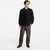 Mikina FRED PERRY Tipped Collared Sweatshirt Black XL