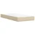 Vidaxl Box spring postelja z vzmetnico krem 80x200 cm blago