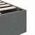 Krevet s od storage s pohranom Tamnosiva 153 x 203 cm Tkanina