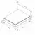 Hanah Home Ram za krevet Fresh, 160x122x200 cm, Sivi