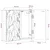 Kabinet za mete DELFT Crna 52,5 x 10,5 x 53,5 cm