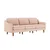 ATELIER DEL SOFA Sofa sa 3 sedišta Robin Extra 3 Salmon Walnut