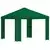 Gazebo 3 x 3 m Zelena Poliester i čelik 190 gsm