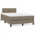 Vidaxl Box spring postelja z vzmetnico taupe 120x190 cm blago