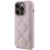 Originalen ovitek Guess za iPhone 15 Pro Max  Quilted Metal Logo - Roza