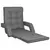 vidaXL Sklopiva podna stolica s funkcijom kreveta tkanina svjetlosiva